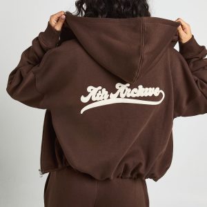 Ath Archive Self Fabric Applique Zip Through Hoodie