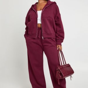 Plus Applique 89 Zip Through Hoodie Tracksuit