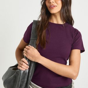 Rib Double Layer Racer Cap Sleeve Top