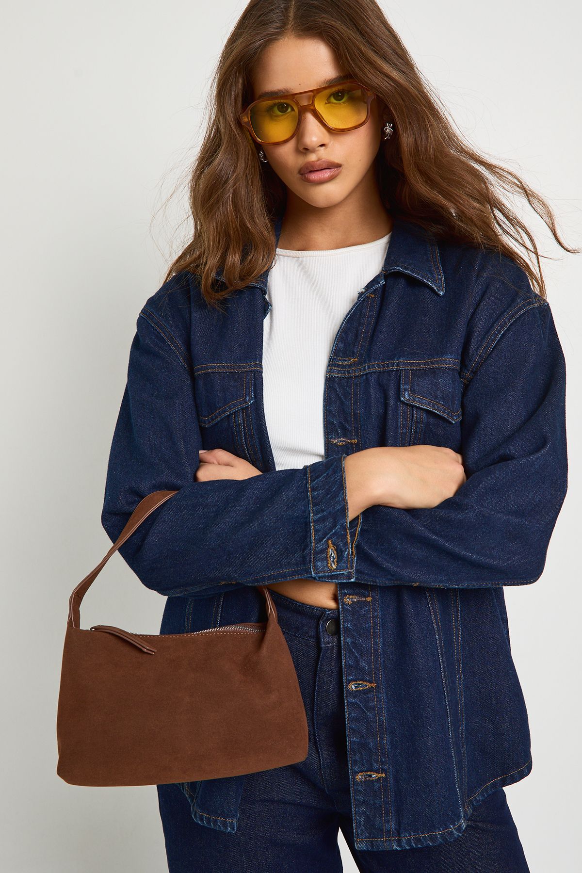 Basic Faux Suede Grab Bag