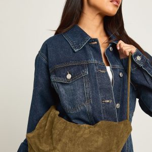 Basic Faux Suede Cross Body Bag