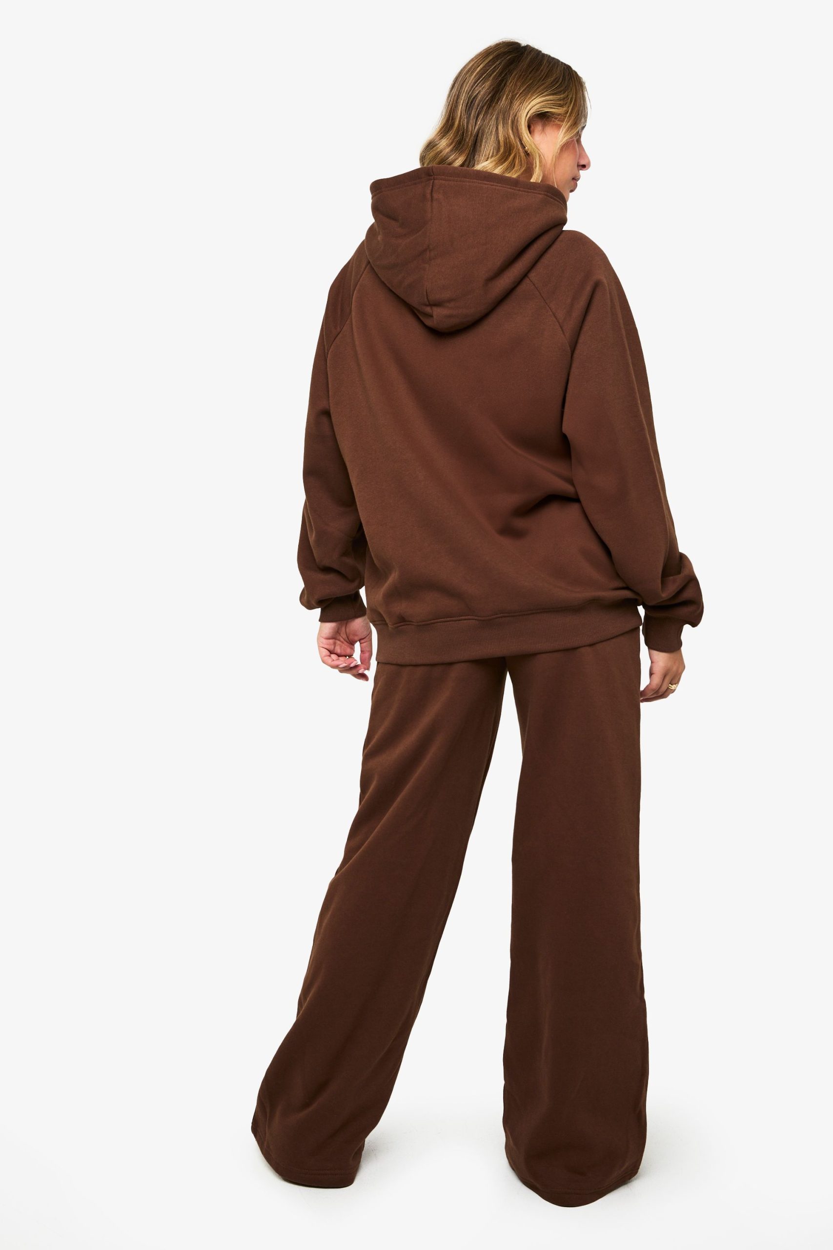 Tall Pintuck Detail Deep Waistband Wide Leg Jogger - Image 2