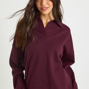 Interlock Collared Rugby Sweatshirt