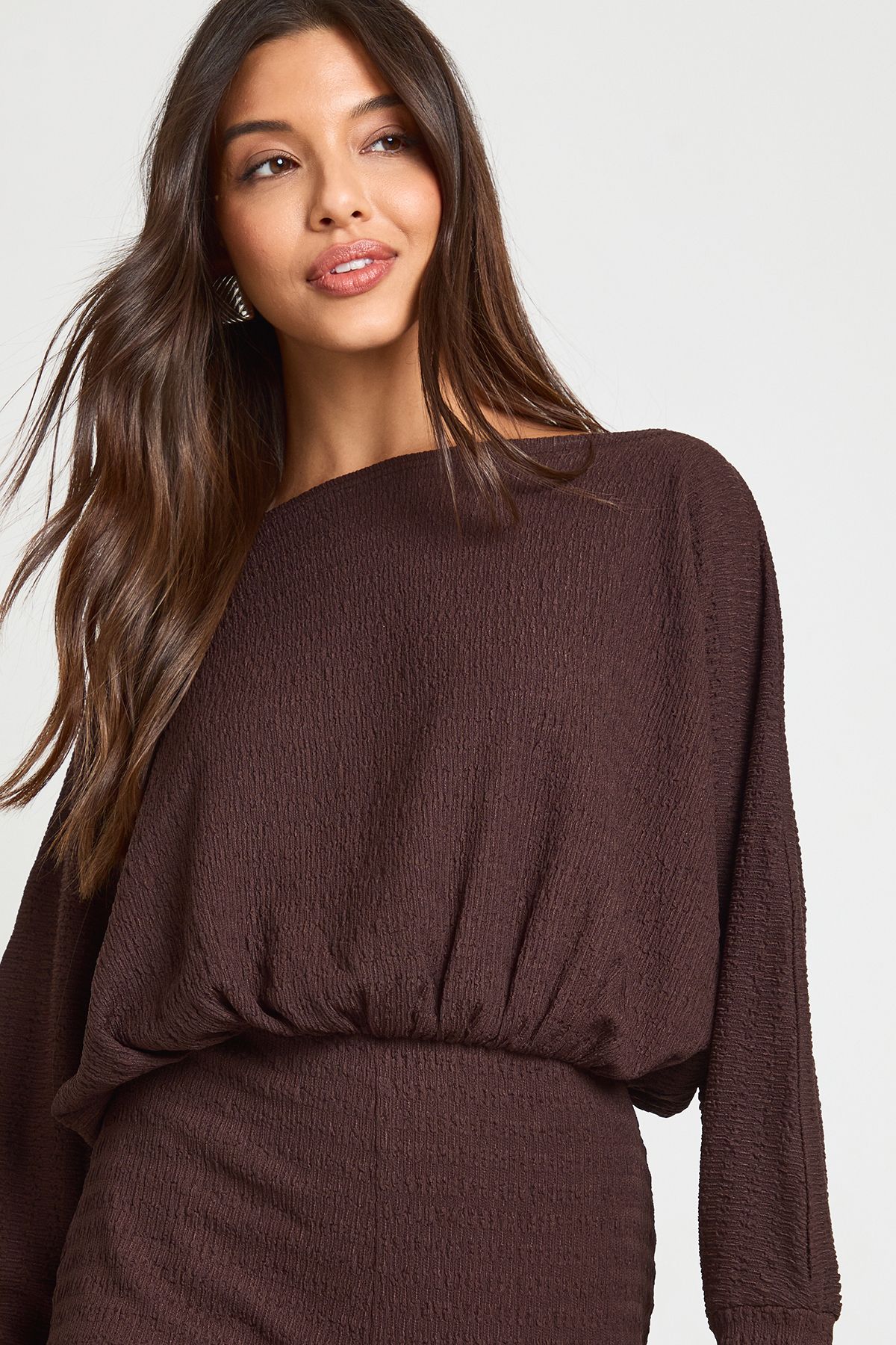 Cold Shoulder Wide Leg Textured Jumpsuit - Image 4