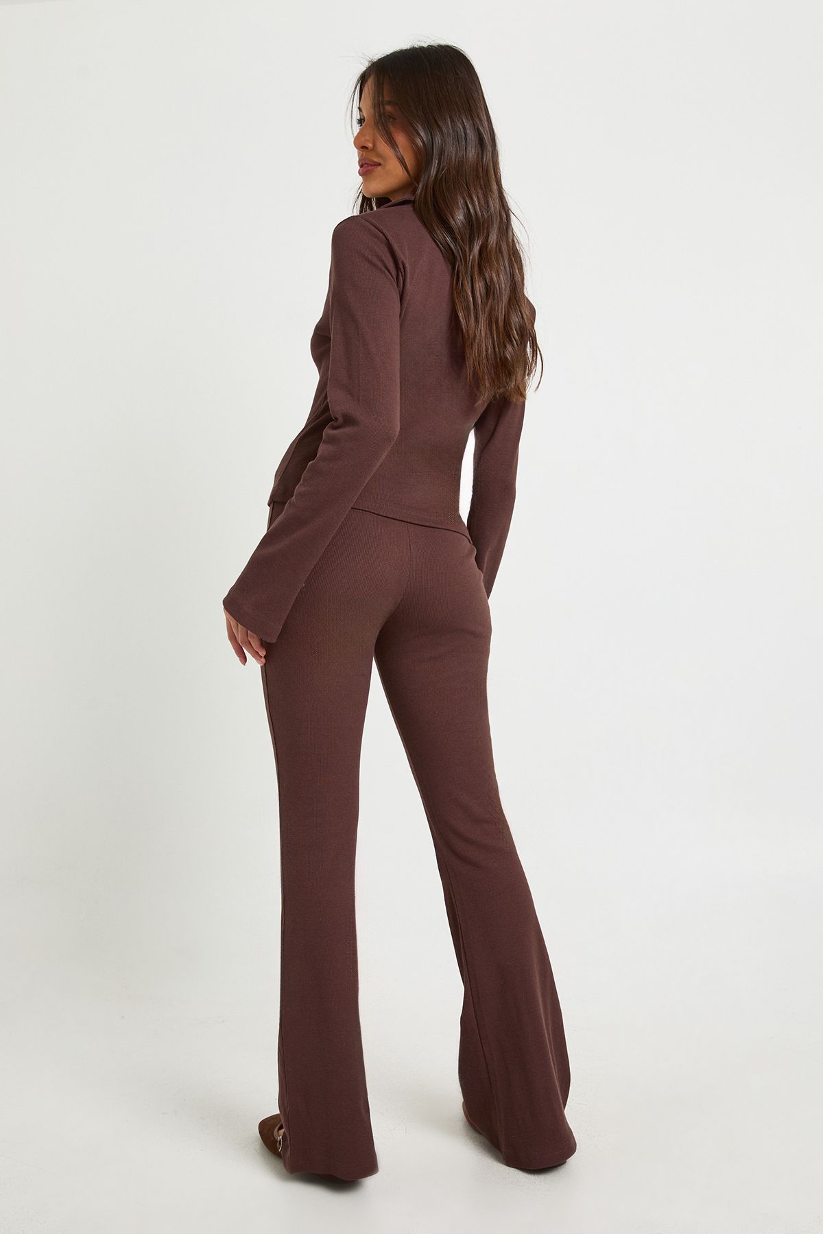 Ribbed Flare Leggings - Image 2