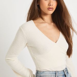 Soft Brushed Rib V Neck Bodysuit