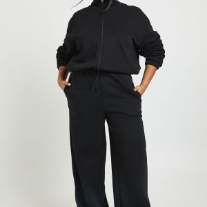 Plus Adjustable Toggle Wide Leg Jogger