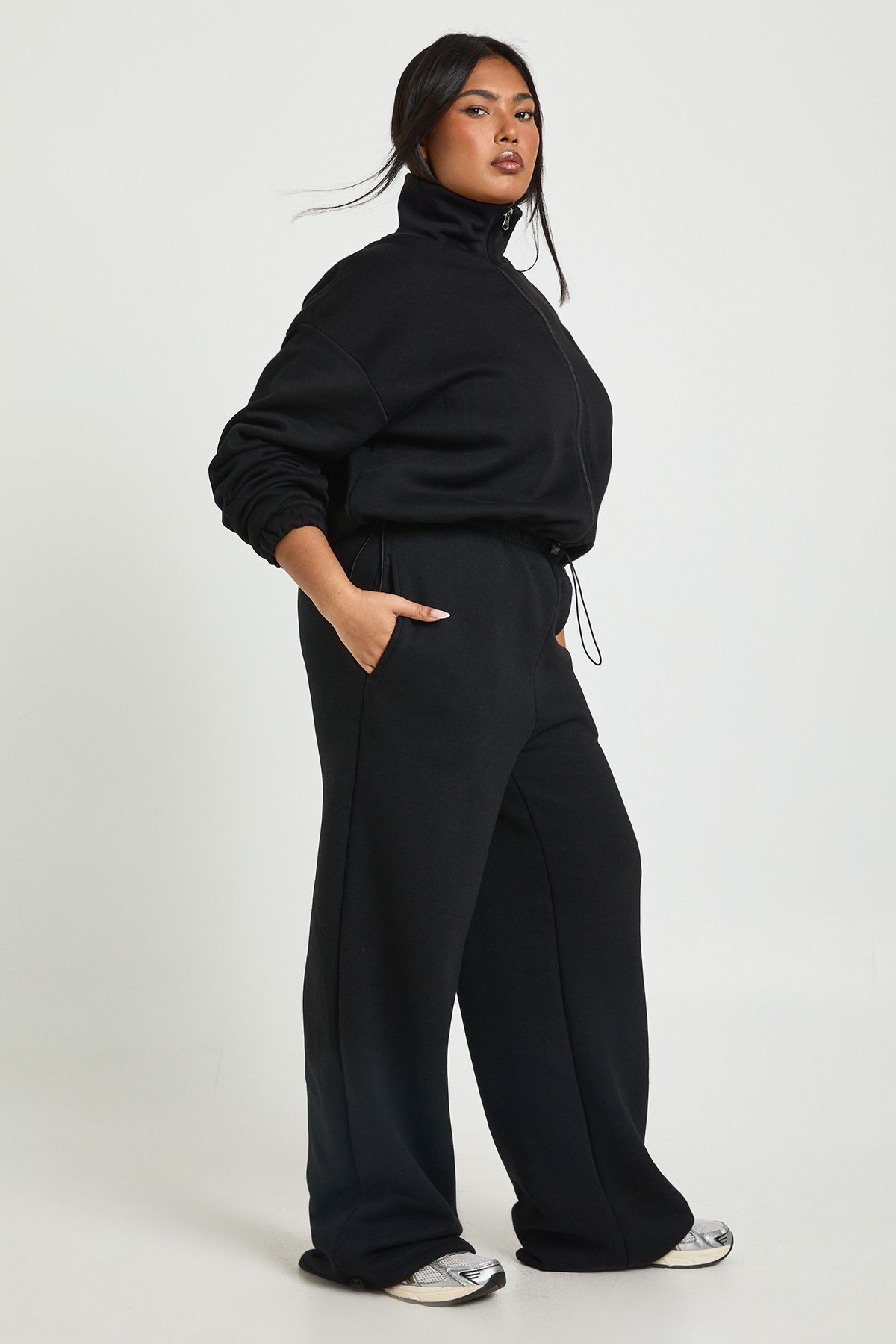 Plus Adjustable Toggle Wide Leg Jogger - Image 3