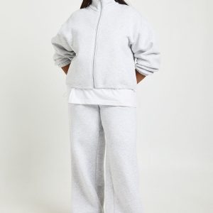 Plus Adjustable Toggle Wide Leg Jogger