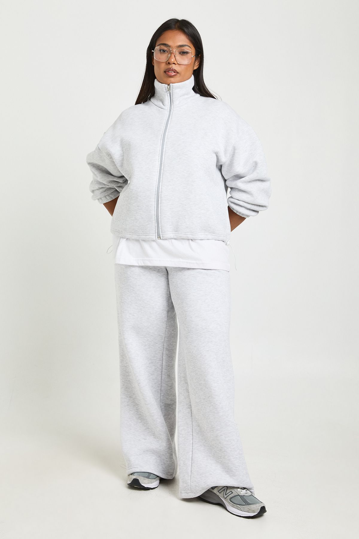 Plus Adjustable Toggle Wide Leg Jogger