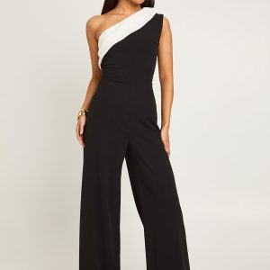 Petite Mono Wide Leg Jumpsuit