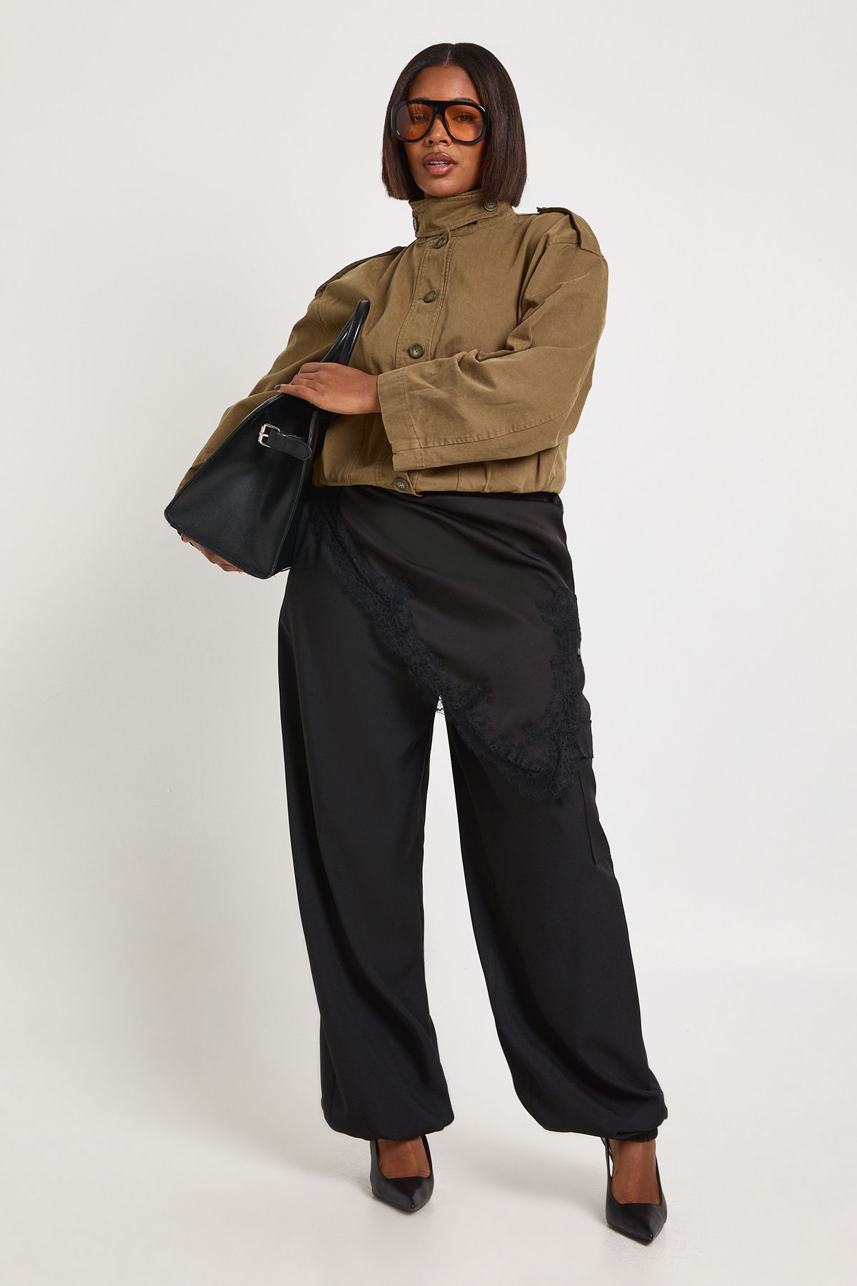 Plus Elasticated Cuff Cargo Trouser