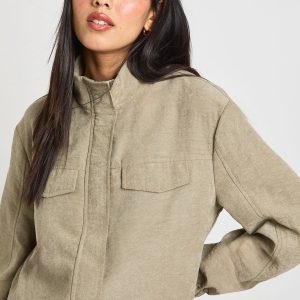 Peached Funnel Neck Tracksuit Top