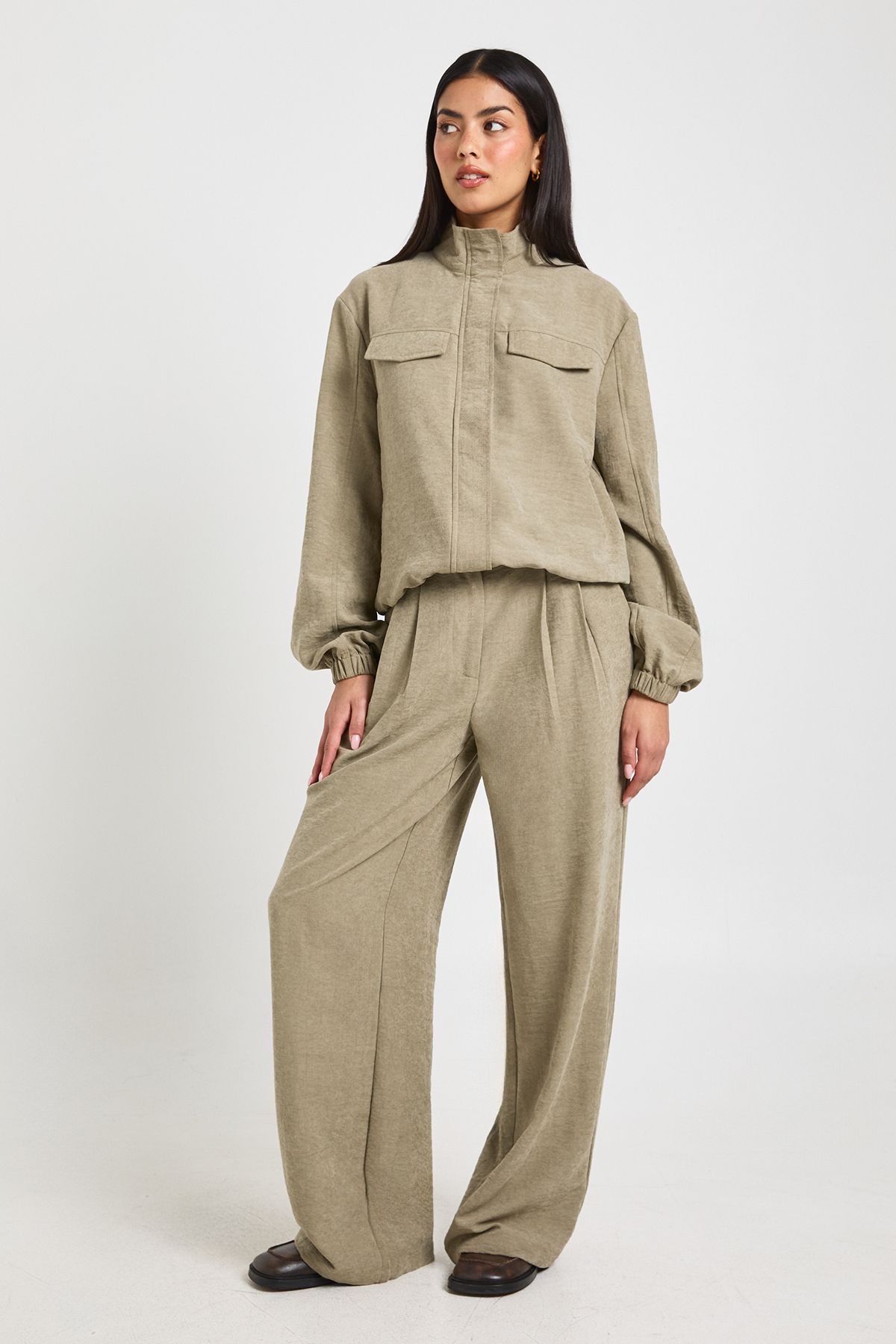 Peached Funnel Neck Tracksuit Top - Image 3