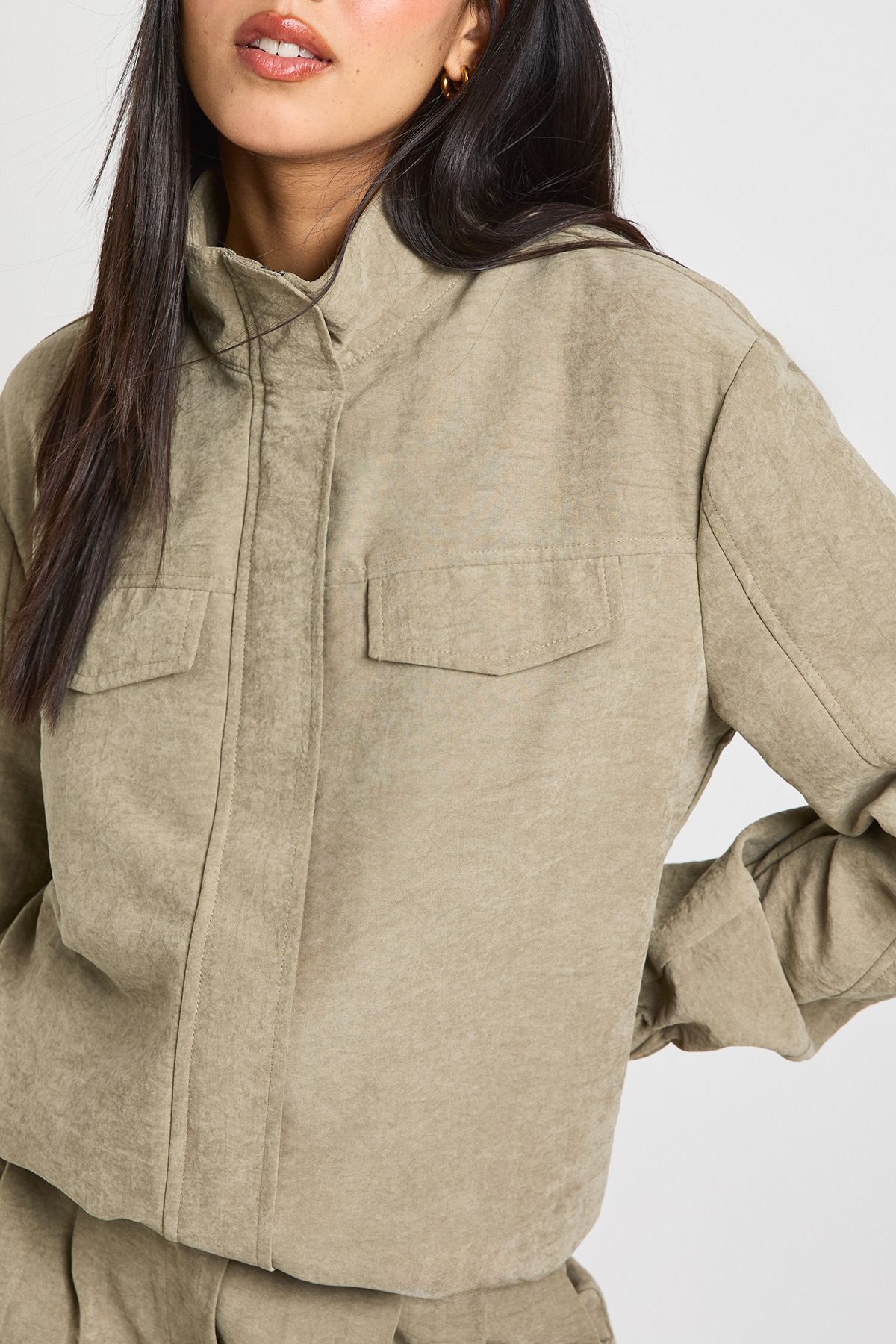 Peached Funnel Neck Tracksuit Top - Image 4