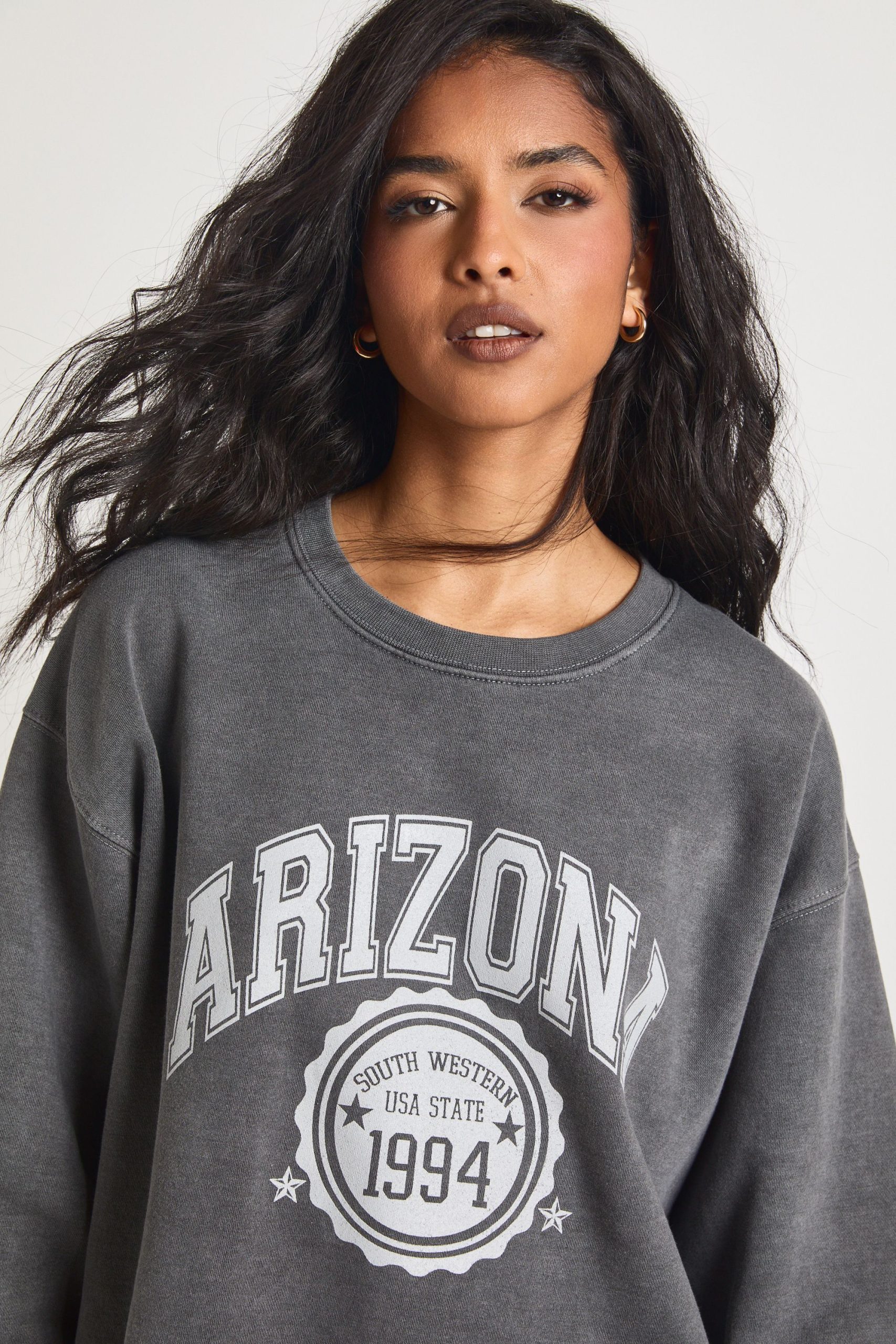 Arizona Printed Washed Oversized Sweatshirt - Image 4