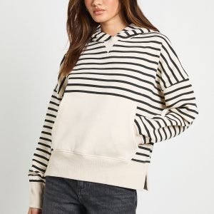 Stripe Oversized Hoodie