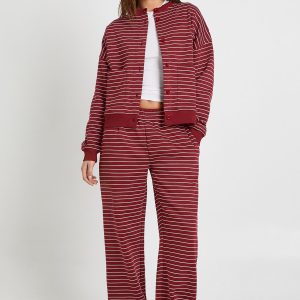 Stripe Straight Leg Jogger