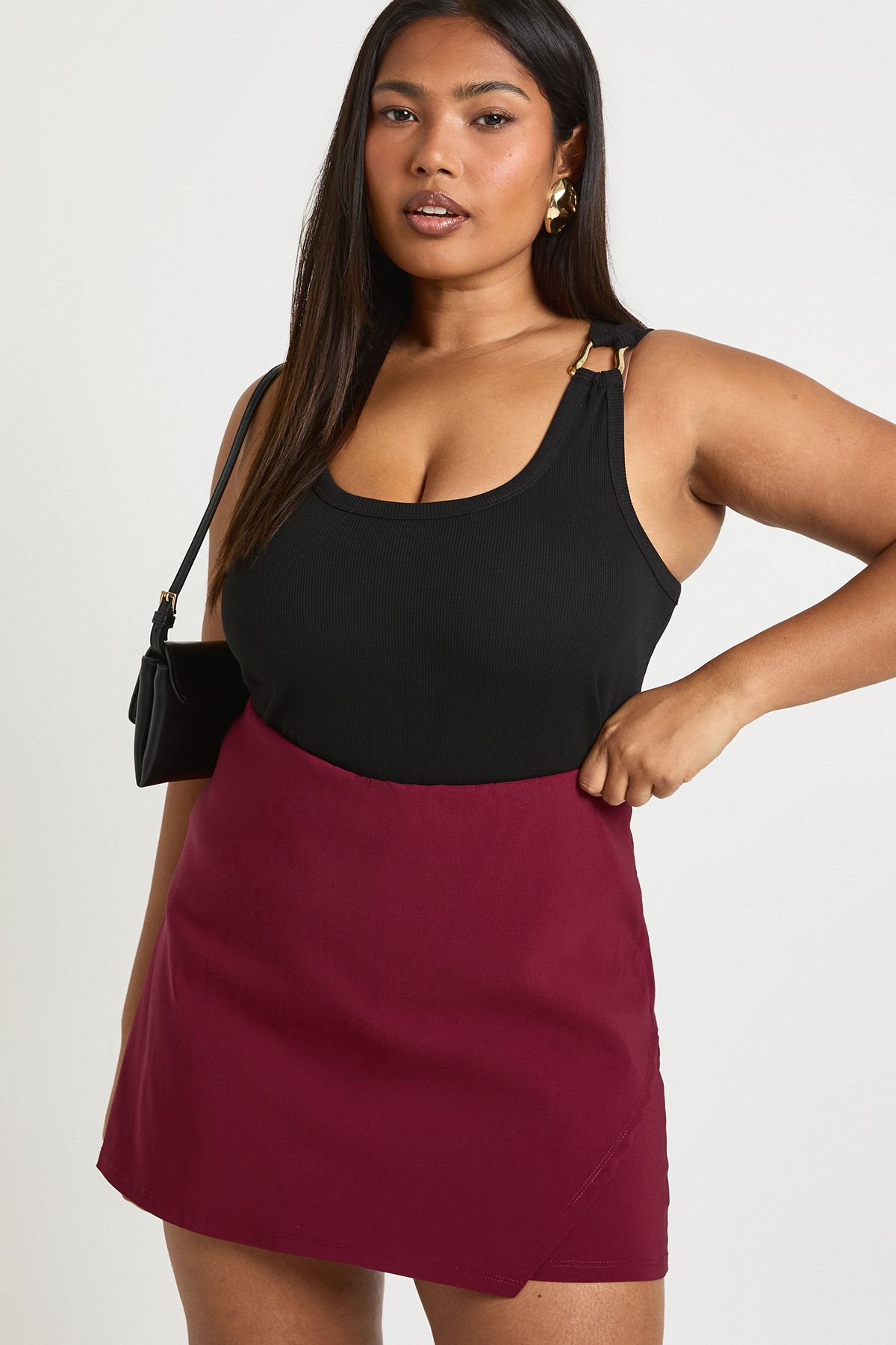Plus Bengaline Wrap Skort
