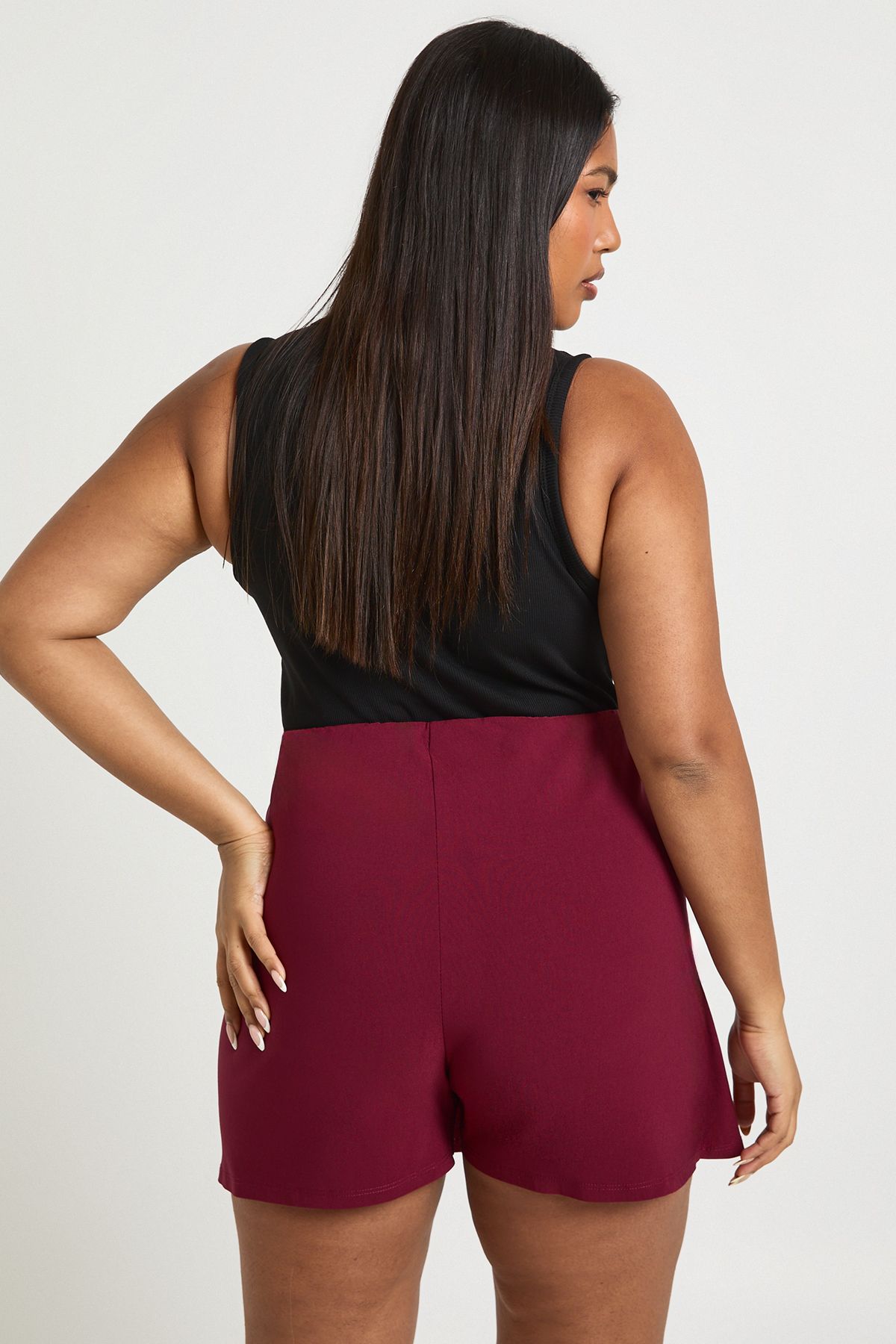 Plus Bengaline Wrap Skort - Image 2