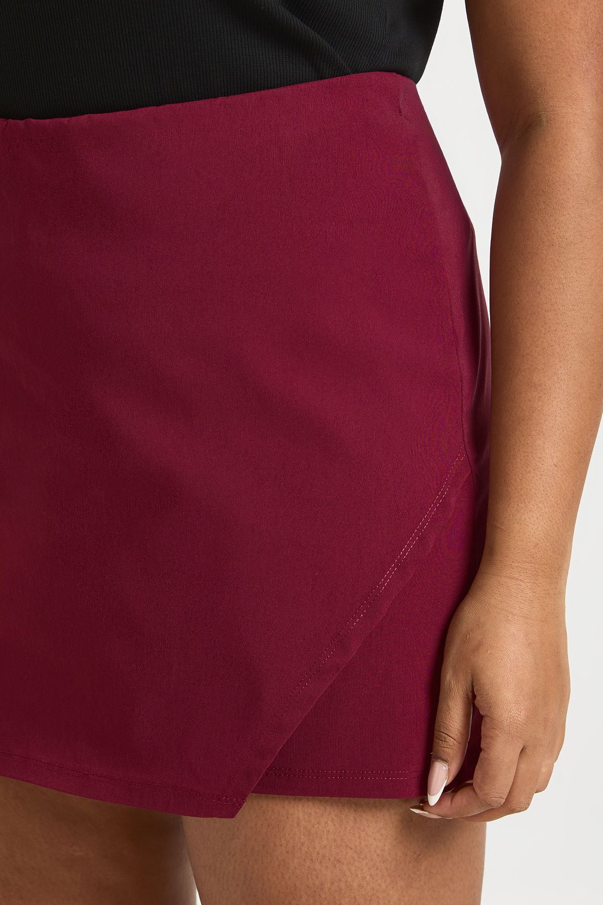 Plus Bengaline Wrap Skort - Image 4