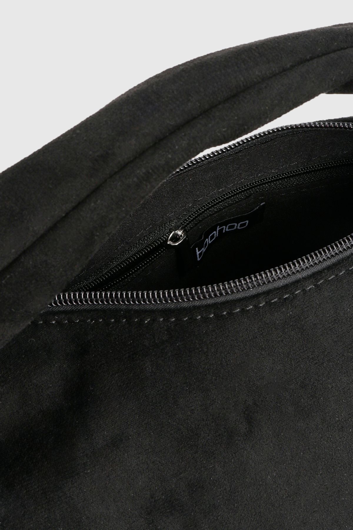 Faux Suede Knot Handle Grab Bag - Image 4