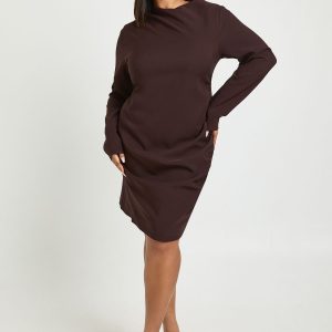 Plus Sleeve Ruched Mini Dress