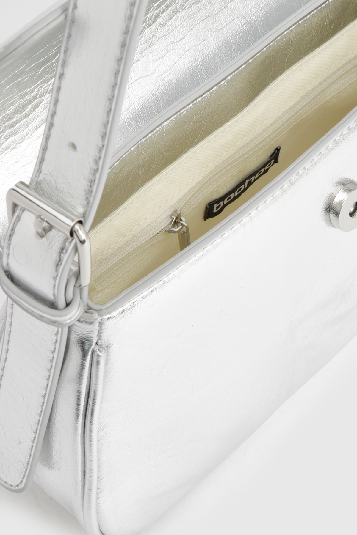 Structured Fold Over Shoulder Bag - Image 4