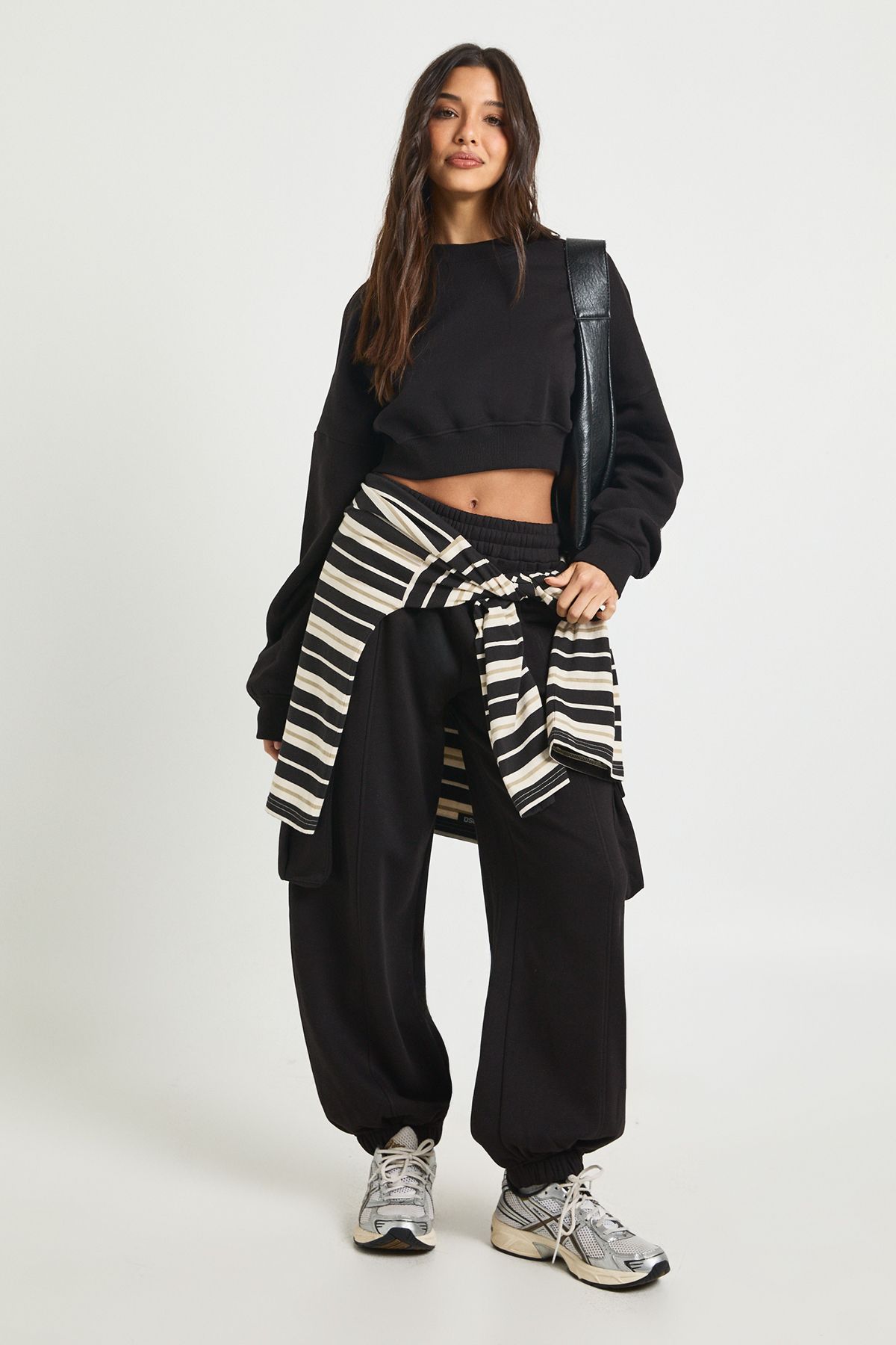 Boxy Sweatshirt Cargo Jogger Tracksuit
