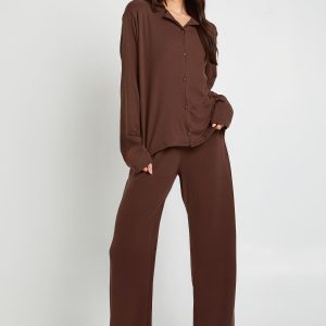 Tall Super Soft Long Sleeve Top & Trousers Pyjama Set