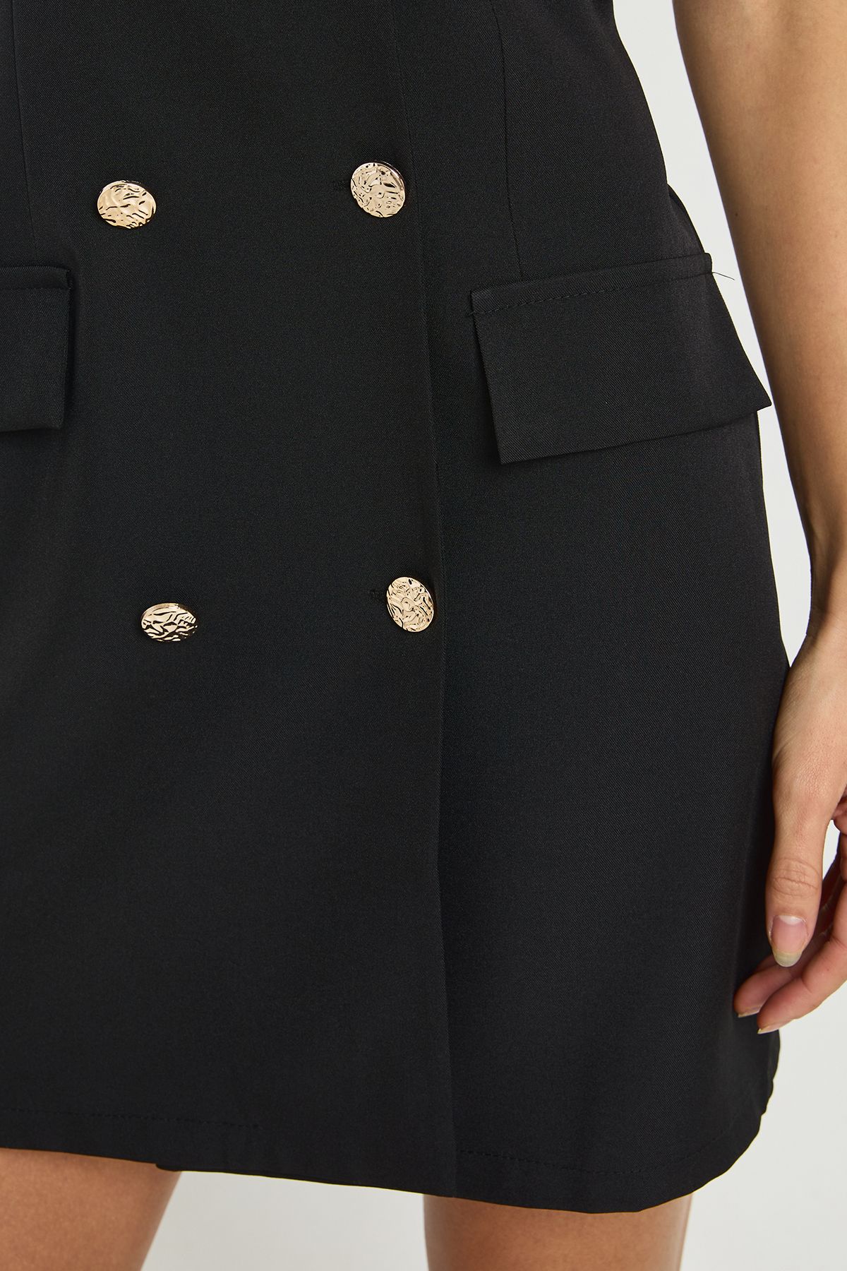 Tall Tailored Halterneck Mini Dress - Image 4