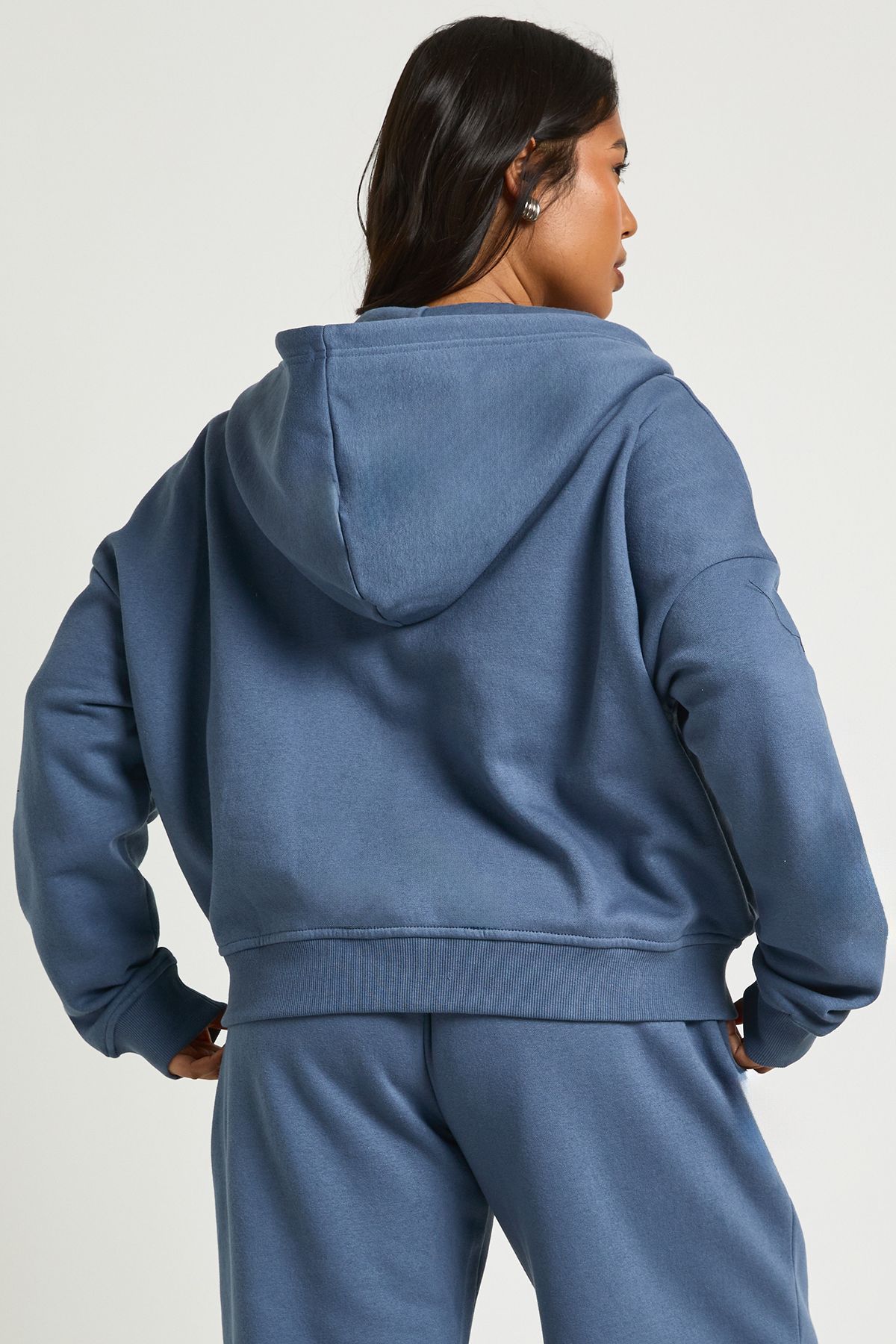 Plus Oversized Zip Up Hoodie - Image 2