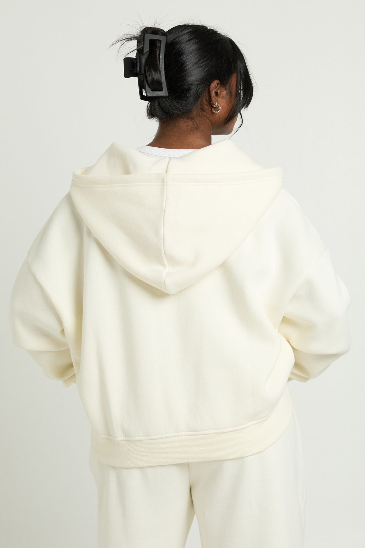 Plus Oversized Zip Up Hoodie - Image 2