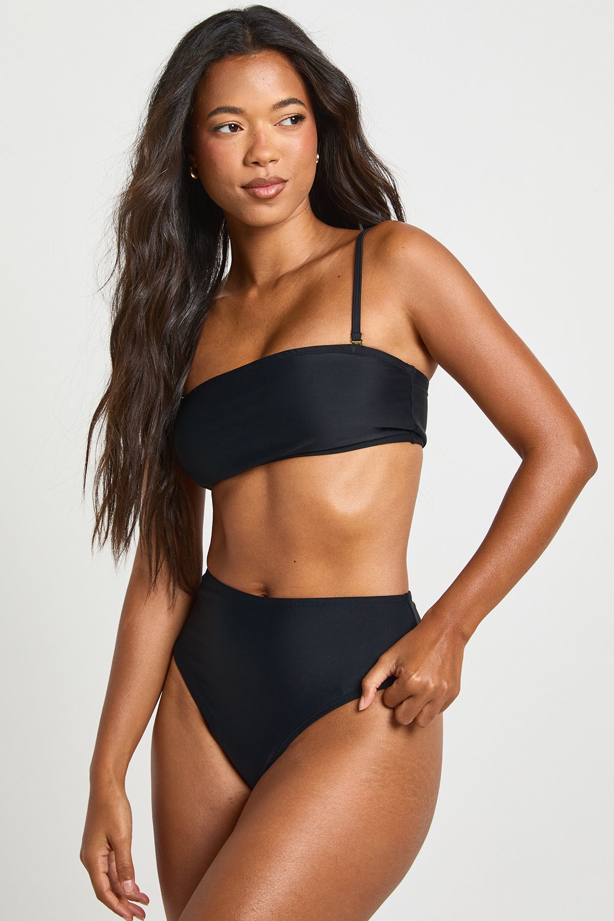 Essentials High Waist Bikini Bottom