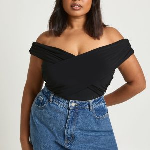Plus Twist Bardot Bodysuit