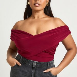 Plus Twist Bardot Bodysuit