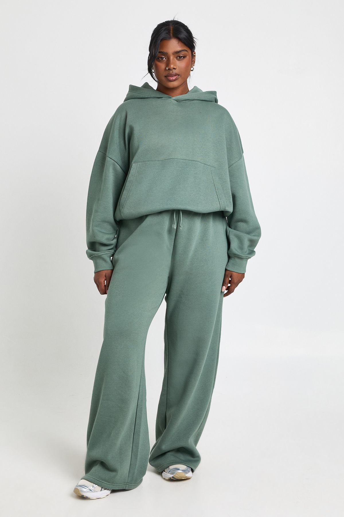 Plus Wide Leg Joggers