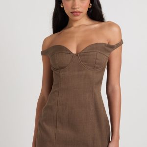 Bardot Cup Detail Tailored Mini Dress