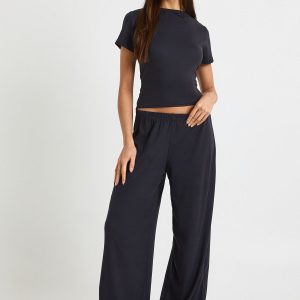 Ultra Soft Wide Leg Trouser