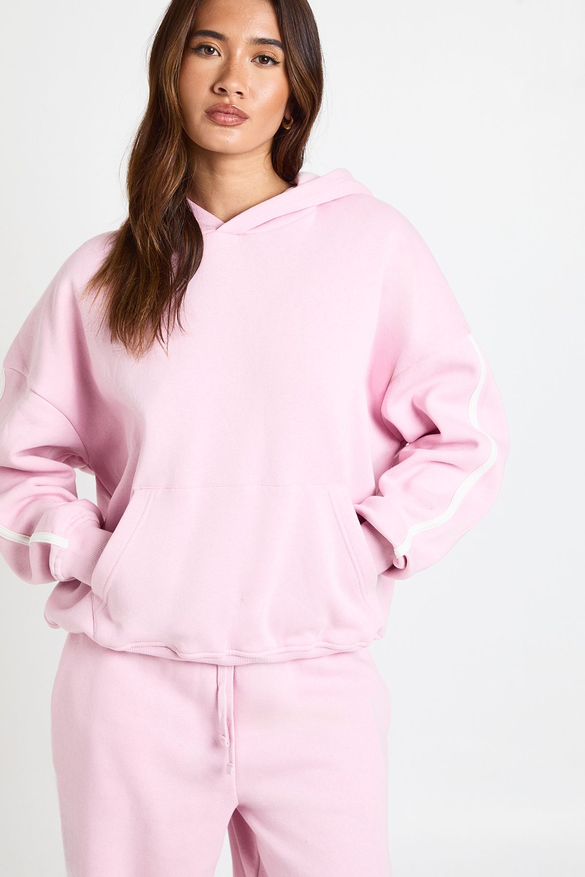 Side Stripe Hooded Straight Leg Tracksuit - Image 4