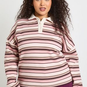 Plus Copenhagen Stripe Rugby Sweatshirt