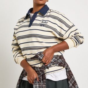 Plus Soho NY Stripe Rugby Sweatshirt
