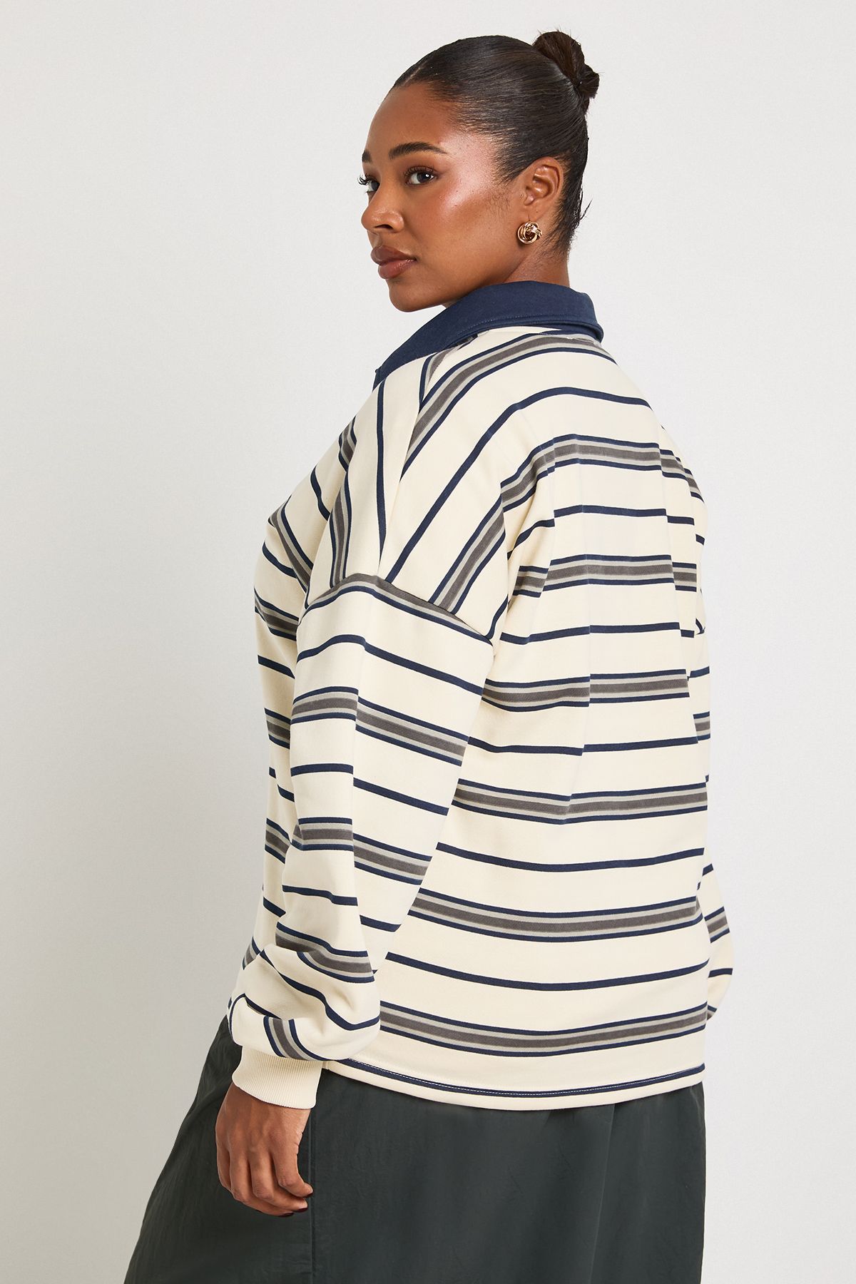Plus Soho NY Stripe Rugby Sweatshirt - Image 2