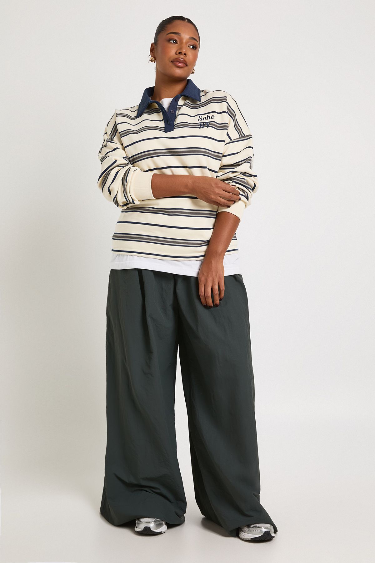 Plus Soho NY Stripe Rugby Sweatshirt - Image 3