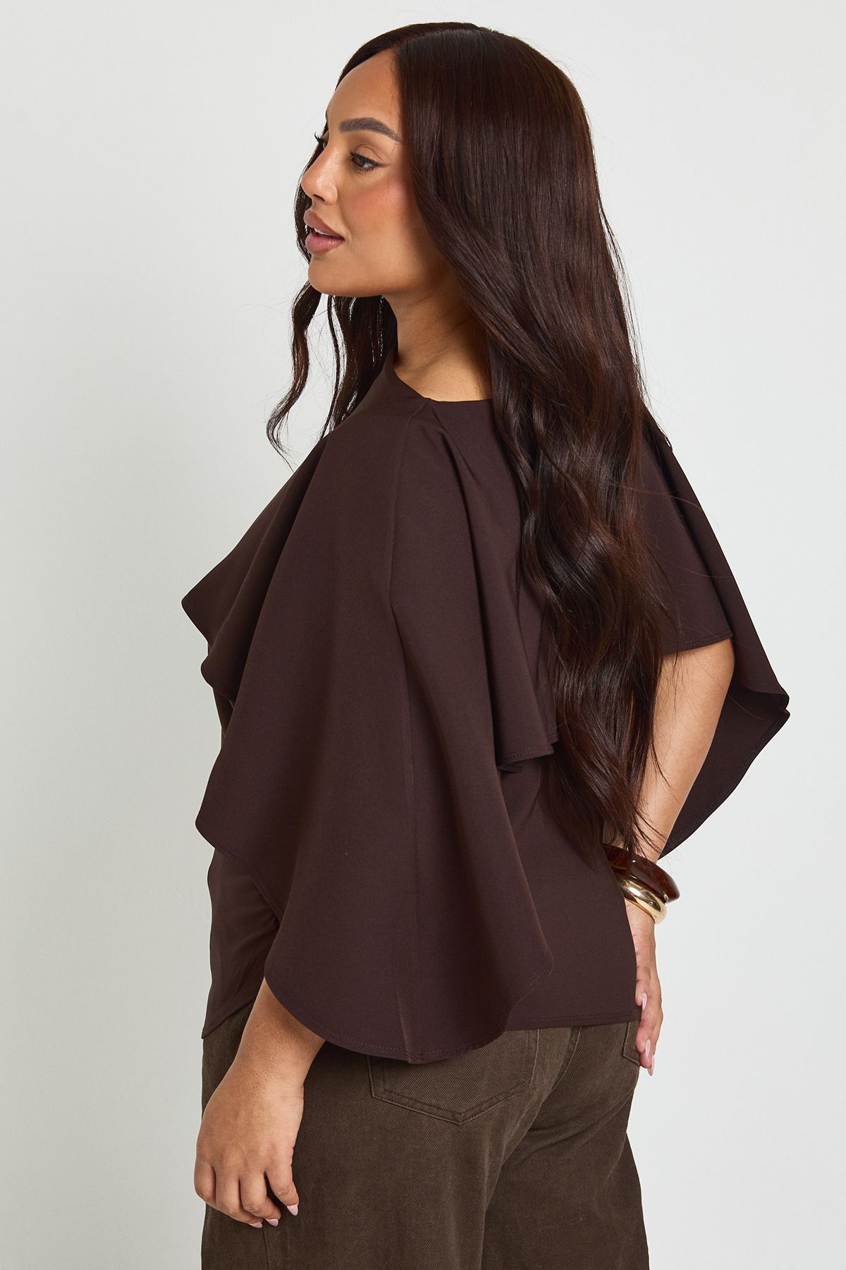 Plus Cape Overlay Top - Image 2