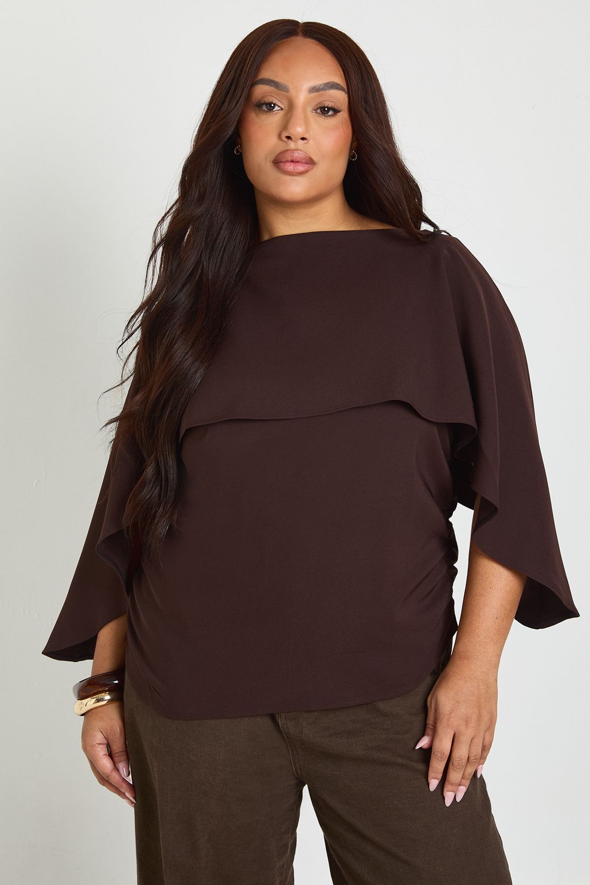 Plus Cape Overlay Top - Image 3