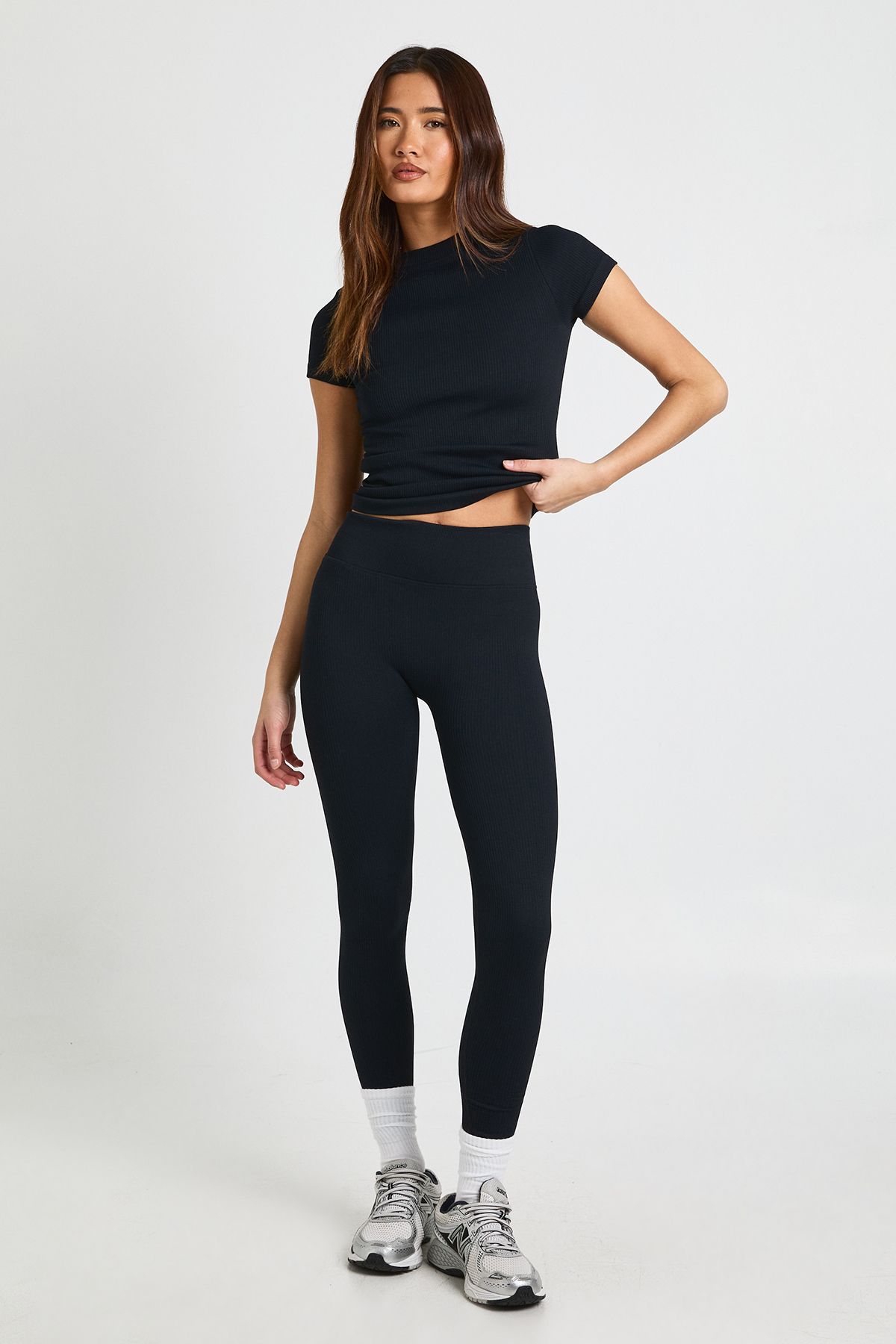 Contour Ribbed Seamless Leggings