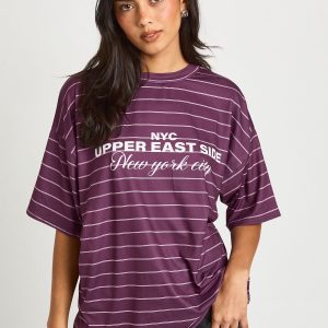 Upper East Side Striped Soft T-Shirt