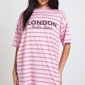London Soho Lane Striped Soft T-Shirt