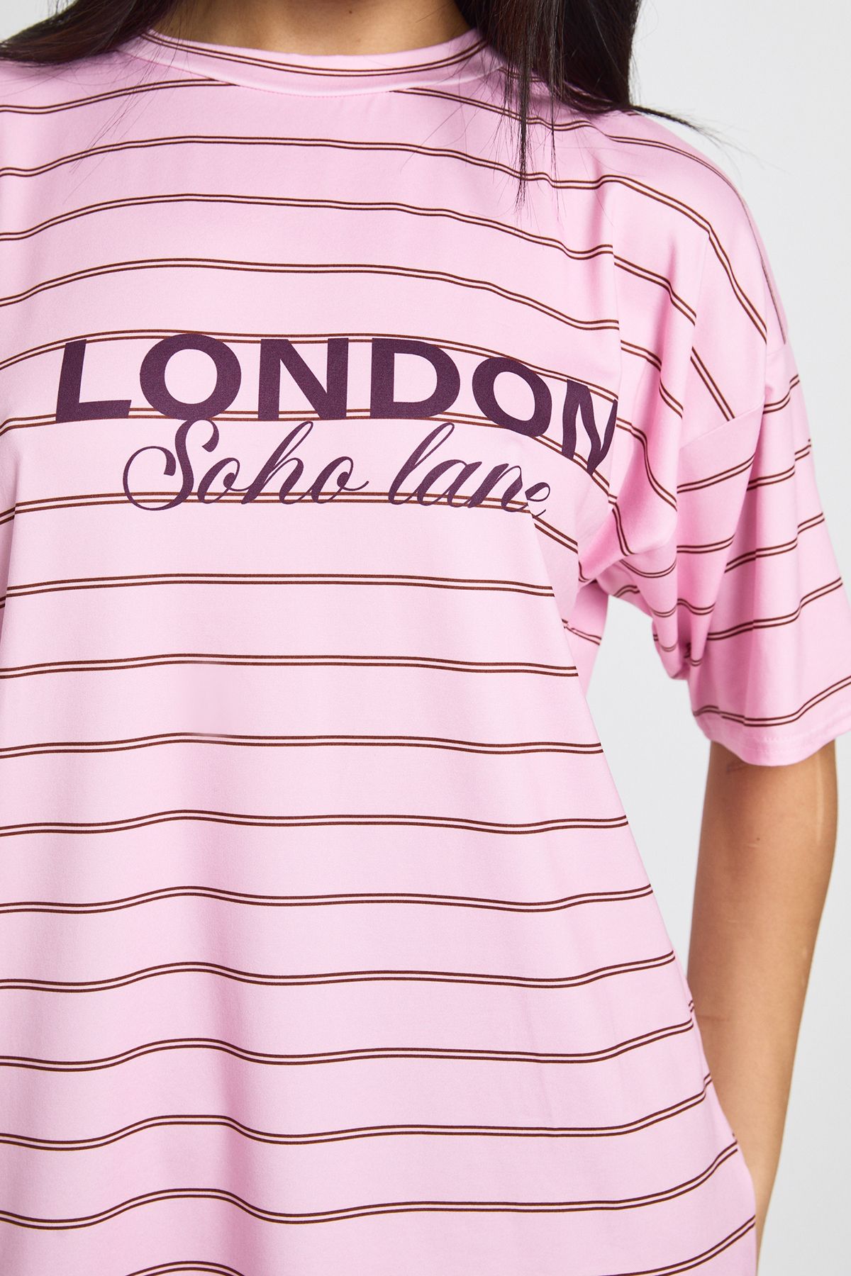 London Soho Lane Striped Soft T-Shirt - Image 4